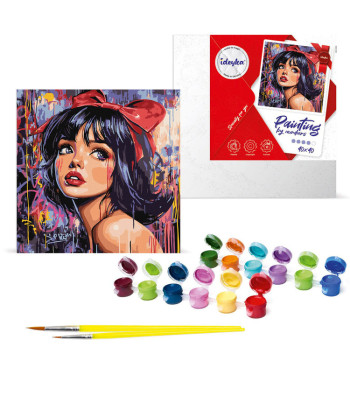 Maalimine numbrite järgi 40 x 40 cm KHO8601 Kaasaegne Lumivalgeke AP0101