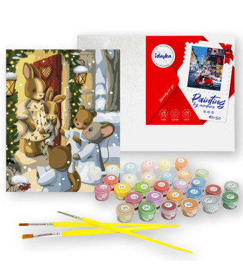 Maaling numbrite järgi 40x50 cm KHO6551 Jõulumagia AP0109