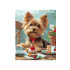 Maali numbrite järgi 40x50 cm KHO6629 Teeõhtu yorkshire terjeriga AP0114