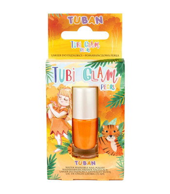Tuban Tubi Glam Küünelakk Lastele Oranž Pärlmutter 5ml ZA6120