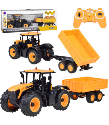 JCB traktor koos haagisega, kaugsuunatava juhtimisega, Double E 1:16 RC0670