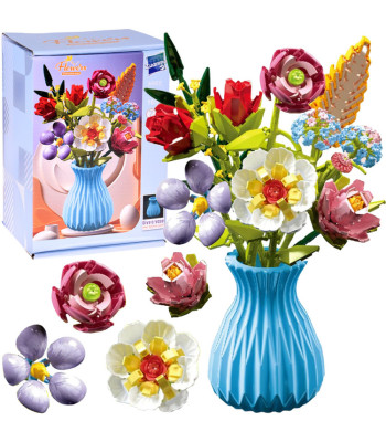 Puslekomplekt - 8 põllulille kimpu vaasis, 691 osa