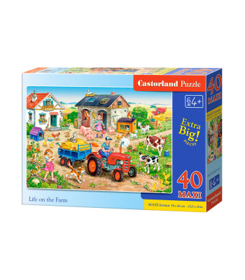 Puzzle 40 tükki MAXI Elu talus