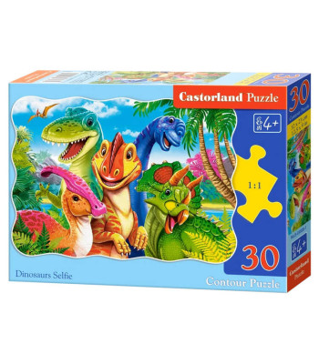 30-osalised dinosauruste pusled - selfie