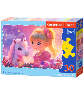 Princess ja Ükssarvik Puzzle, 30-osaline