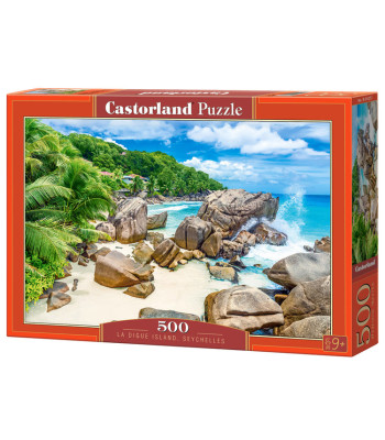 500-osaline pusle La Digue saar, Seišellid