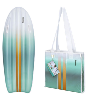 Bestway ranna madrats koos käepidemetega TAHITI 183x71cm + rannakott 42072