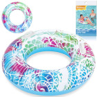 Bestway Täispuhutav Sinine Ujumisrõngas Käepidemetega 91cm 36084