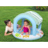 Bestway bassein varikatusega ja täispuhutav põhjaga sinine-valge 104cm 52638