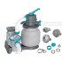 Bestway liivafiltriga basenipump 6056 l/h filtrikuulidega 58497