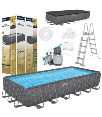 Bestway Karkassime Basen CAŁOROCZNY APX 365 732x366cm pump drabinka 561KG