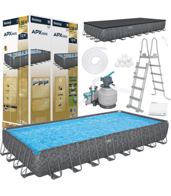 Bestway Aastaringne Raamiga Bassein 956x488x132cm 7in1 561KJ