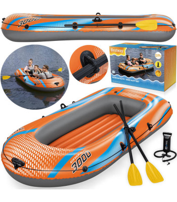 Bestway Täispuhutav Paadirühm Kondor Elite 3000 aerudega ja pumbaga
