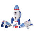 Kosmose komplekt (rakett, alus, kosmoselaev, auto, astronaut)