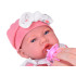 Nukk BOBAS 45 cm tüdruk pehme ja interaktiivne roosa komplekt