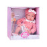 Nukk BOBAS 45 cm tüdruk pehme ja interaktiivne roosa komplekt