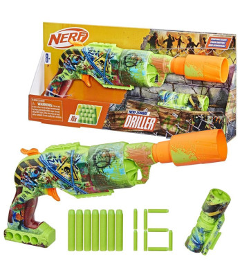 Hasbro Püstol NERF Zombie Driller ja sihik + 16x vahtnooled ZA6190