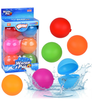 Värvilised Veepommid 6 tk - Mängupallid ja Veelahingud Basseinis ZA6133