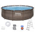 Bestway raamiga bassein 366x100cm 9in1 rotang 56709