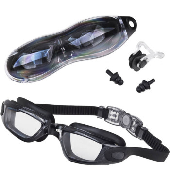 UV kaitsega ujumisprillide komplekt + kõrva- ja ninakorgid SP0792 CY