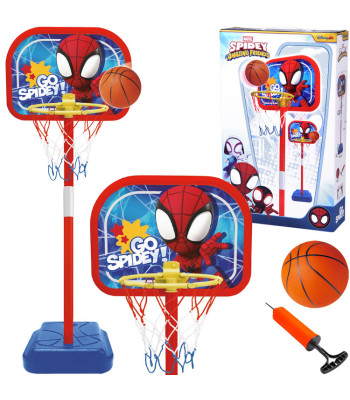 Korvpallikomplekt Spidey reguleeritav korv + pall 14 cm SP0880