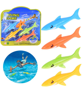 Neli Värvilise Haiga Sukeldumiskomplekt Lastele