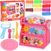 plastiliinikomplekt pood 10 värvi + tarvikud za6139