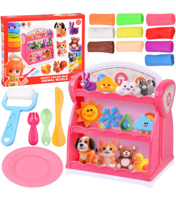 plastiliinikomplekt pood 10 värvi + tarvikud za6139