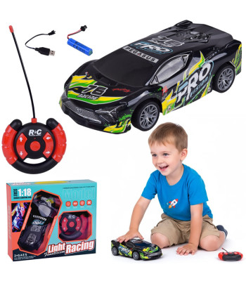 kaugjuhitav sportauto valgustatud kerega 1:18 rc0754 zi