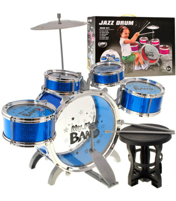 laste trummikomplekt 5 trummiga ja tooliga IN0055