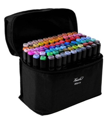 kahe otsaga alkoholmarkerite komplekt protone 80 tk