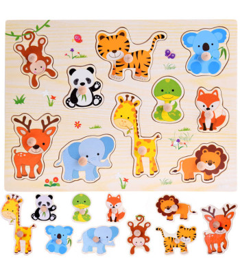 puidust pusle loomad 10-osaline kujusobitus za4721