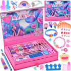 suur ilukomplekt merineitsi lauvärvid küünelakid juukseklambrid juuksekummid za5574