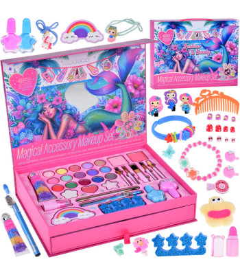 suur ilukomplekt merineitsi lauvärvid küünelakid juukseklambrid juuksekummid za5574