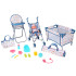 deluxe beebinuku komplekt käruga, voodi, söögitooli ja tarvikutega 16 osa za5917