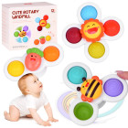 sensoorsed fidget spinnerid iminappadega, 3 tk