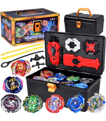 suur thundergyro gyro-ketaste ja vurride komplekt kohvriga, 8 ketast
