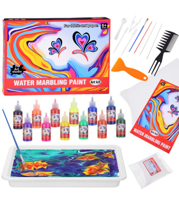 veemaalimise komplekt ebru 12 värvi za5921