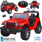 akuga lasteauto jeep wrangler rubicon 4x4 pa0223 punane
