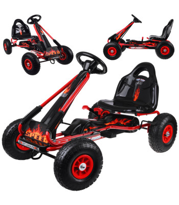 suur pedaalidega kart reguleeritava istme ja õhkkummidega sp0839