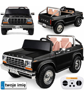kahekohaline akuga lasteauto klassikaline ford bronco pickup pa0338