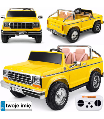 kahekohaline akuga lasteauto klassikaline ford bronco pickup pa0338
