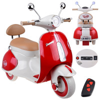 laste elektriline vintage-stiilis tõukeratas pa0330 punane