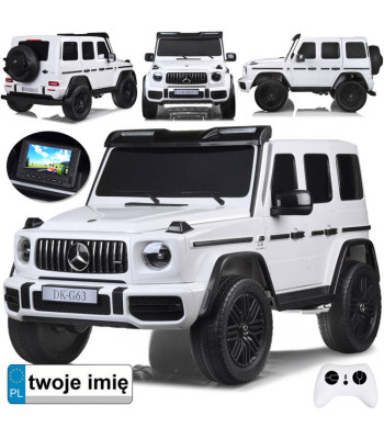 akuga lasteauto mercedes g-klass 63 amg 4x4 kahekohaline puutepaneeliga