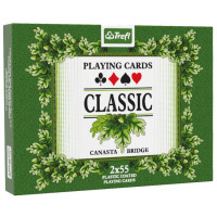 trefl klassikalised mängukaardid 2 x 55