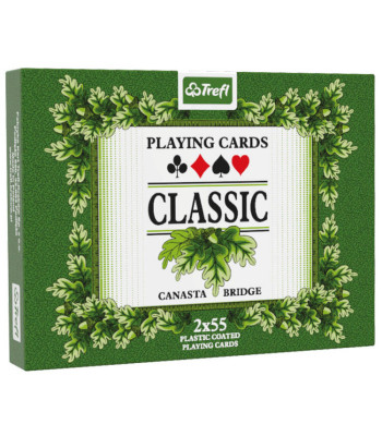 trefl klassikalised mängukaardid 2 x 55