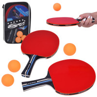 lauatennise komplekt: 2 puidust reketit + 3 palli + ümbris sp0870