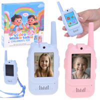 2-osaline laste videoga raadiosaatjate komplekt walkie talkie lcd 2