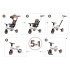 laste 5in1 kolmerattaline jalgratas tiny bike sp0879