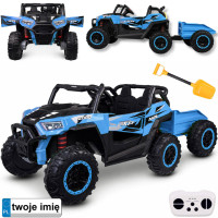 kahekohaline akuga lasteauto buggy 4x4 haagisega pa0342